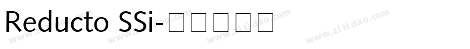 Reducto SSi字体转换